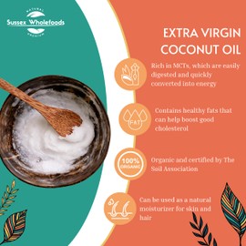 Pure Organic Extra Virgin Coconut Oil 500g - Ideal for Cooking, Baking, Skin, & Hair Care!