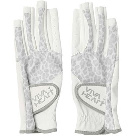 Viva Heart 01392860 Women's Golf Gloves, Two-Handed Print, grey leopard