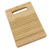 Tomaibaby Mini Washboard Wooden Washing Board Household for Students Clothes