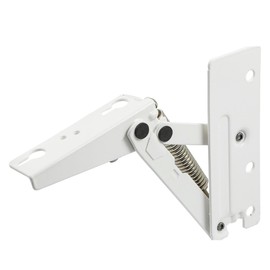 Gedotec Folding Hinge - Grass Kinvaro T-57 | 1 Piece Folding Fitting Right - Metal White Matt | High Swivel Automatic with 240 N | Folding Hinge with Lock | Lid Support for Kitchen Furniture