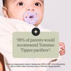 Tommee Tippee Ultra-Light Silicone Pacifier, 18-36 Months, Symmetrical One-Piece Design,