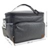 Insulated 8L Cool Bag Small with Carry Strap, Grey, 2