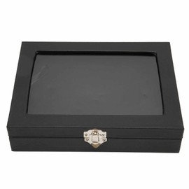 Cyrank Pin Display Case, Dustproof Pin Display Case, Brooch, Collection, Display Case with Transparent Window Badge, Transparent Display Holder, Board Frame (S)