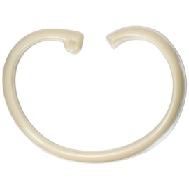 Carnation Home Fashions Hang Ease C Type Plastic Shower Curtain Hooks, Linen