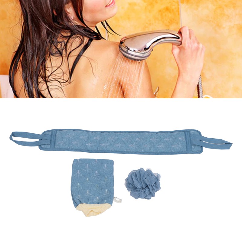 Exfoliating Back Scrubber Men Women Travel Portable Deep Cleansing Shower
