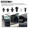 100PCS Plastic Car Body Trim Clips, Universal Car Bumper Clips,