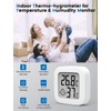 Digital Hygrometer Indoor Mini Thermometer Thermo-Hygrometer with High Accuracy, Temperature