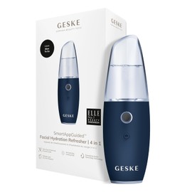 GESKE  SmartAppGuided Facial Hydration Refresher  4 en 1  Pulverizador  Vaporizador  Aspersin de agua  Bruma facial  Dispositivo de limpieza facial...