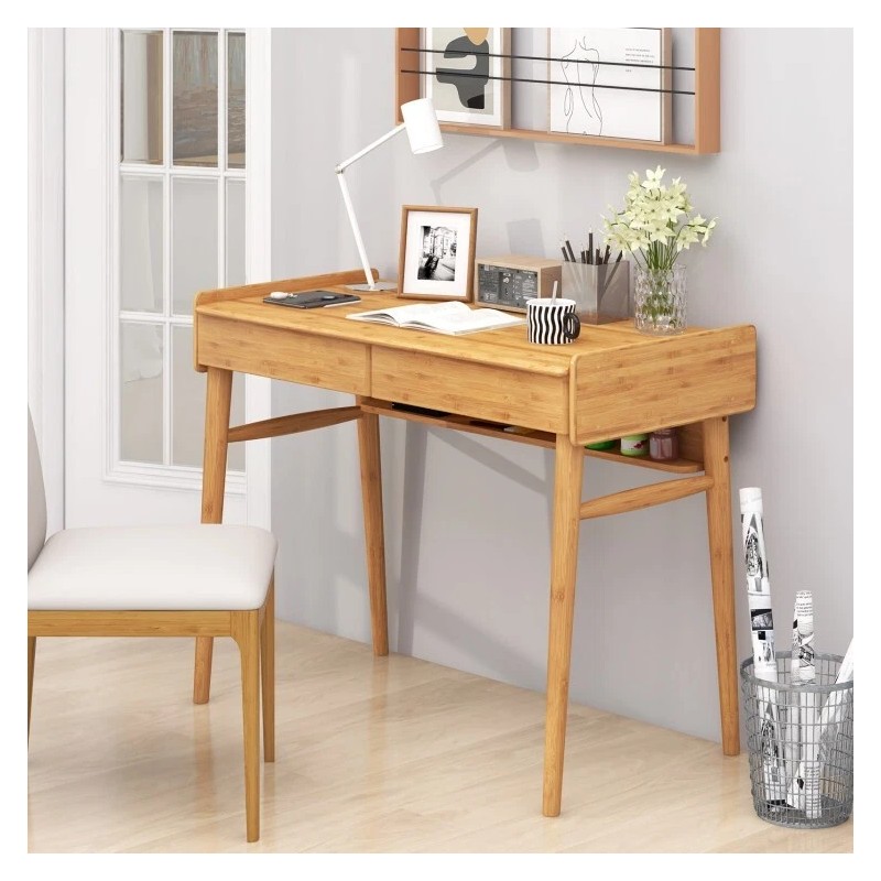 Costway Modern Home Office Computer Desk Writing with 2 Storage