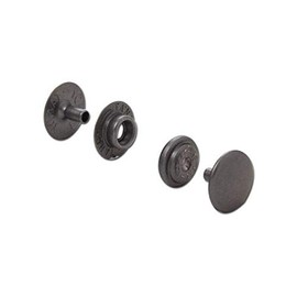 Tandy Leather Line 20 Gun Metal Matte Plated Steel Snaps, 1261-17 - 100 Pack