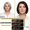 Dark Brown Hair Dye Shampoo - 100% Gray Coverage, Ammonia