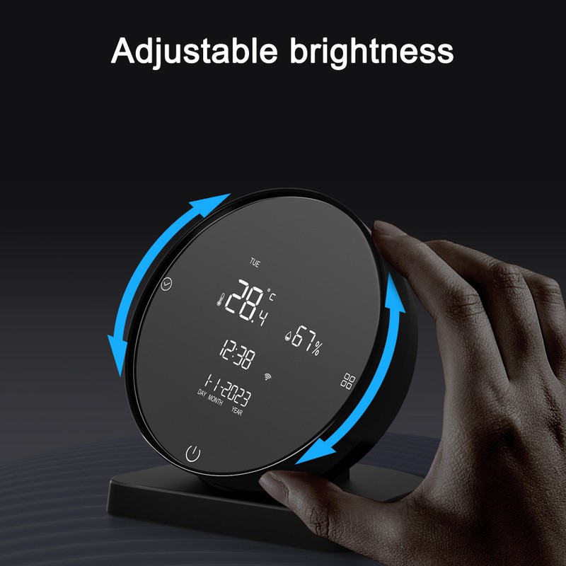 Tuya WIFI USB Rechargeable Temperature and Humidity Detector Household Office