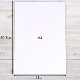 BCreativetolearn White A4 Card 50 Sheets Pack, Smooth Thick 400gsm Card, White Card for Drawing, Display Mounting, Card Making Supplies, Painting & Cardstock.