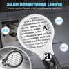 NZQXJXZ Compact Magnifying Glass with Lights,45X 10X 5X Small Handheld