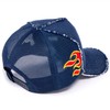 Yoshinorikotake Design Denim Red Fire Cap 444, blue