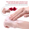 50PCS Portable Soap Sheets, Disposal Mini Thin Hand Wash with