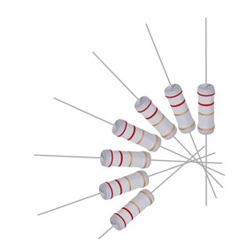 uxcell 20Pcs 2.2 Ohm Resistor, 3W 5% Tolerance Metal Oxide Film Resistors, Lead, Flame Proof for DIY Electronic Projects and Experiments