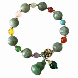 Feng Shui Handmade Wu Lou/Hu Lou Gourd Bracelet for Health and Protection