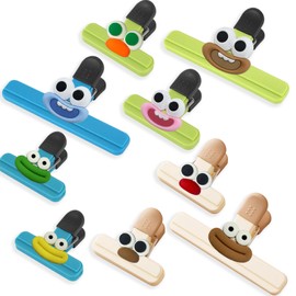 9 Pack DIY Chip Clips Bag Clips Food Clips, Snack Clips Bag Clips for Chips and Other Food Bags, Heavy Duty Sealing Clips for Home Food Storage(3 x L, 6 x S)