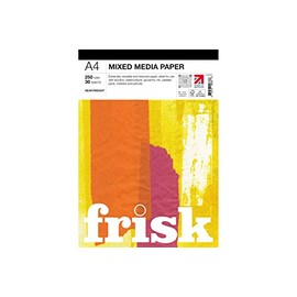 Frisk 23250004 Mixed Media Paper Pad A4, White