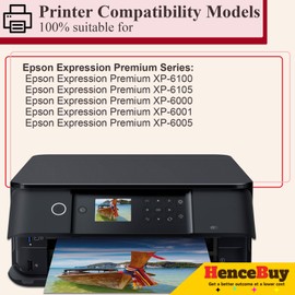 HenceBuy 202 XL Printer Cartridges Compatible with Epson 202 202XL Cartridges Multipack for Expression Premium XP-6100 XP-6105 XP-6000 XP-6005 XP6100 XP6105 XP6000 (Black Photo Black Cyan Magenta