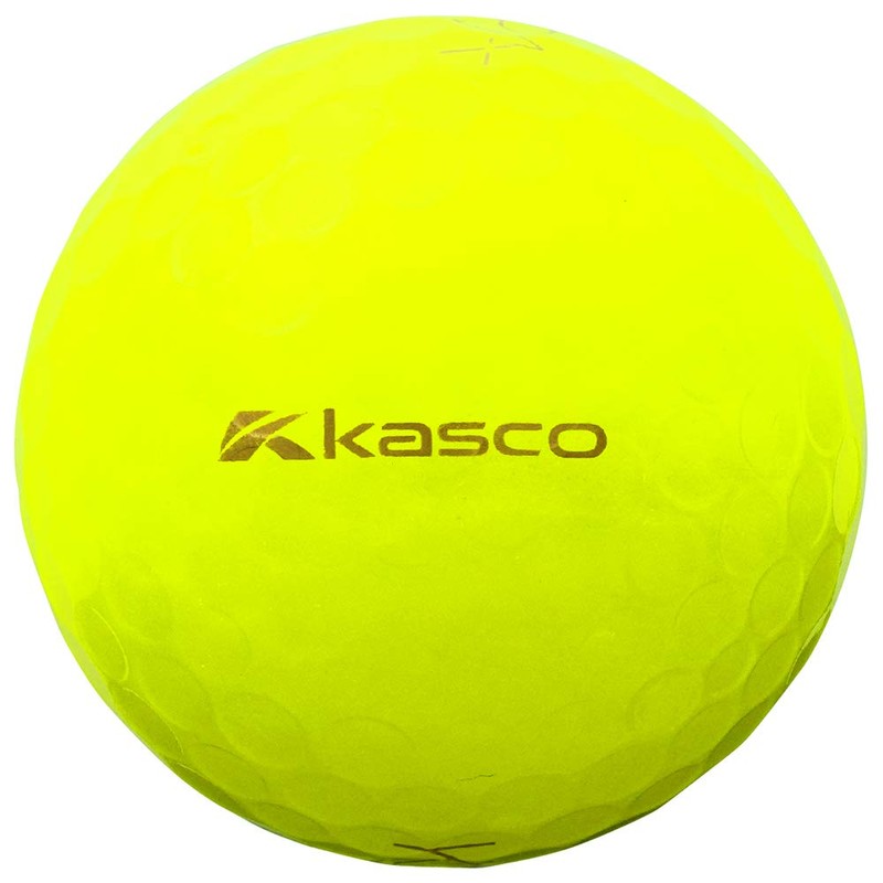 KASCO Kira Diamond Golf Balls, Yellow, Pack of 3