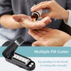 Qeedee 2 Pack Multiple Pill Cutter for Small or Tiny
