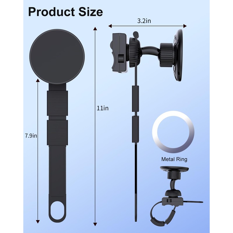 Vitog Gym Magnetic Phone Holder for MagSafe, 20X N52 Magnets,