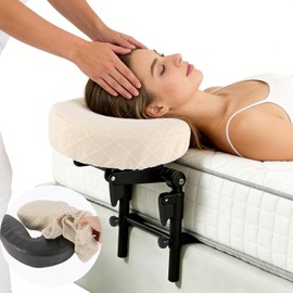 Wingle Massage Headrest for Bed at Home,Portable Bed Massage Head Holder,Adjustable Bedside Massage Face Cradle, Washable Massage Table Kit for Sleeping Mattress,Face Down Pillow After Eye Surgery