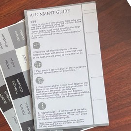 Reposition Large Text Bible Tabs, Contrast Color Bible Stickers for Women and Men, Easy to Read and Apply Bible Journaling Tabs (Gray)