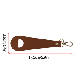 WQVSHRO 10 Pack Hat Clip for Travel on Bag PU Leather Cap Holder Hat Clip Hands Free for Travel Backpack Without Indentation Hanging Hats,Sunglasses, Car Keys(Brown)
