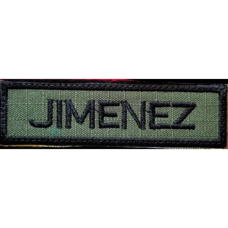 Parche Portanombre Personalizado Varios Colores Velcro