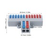 6Pcs DIN Rail Terminal Blocks, Insulated Safety & Reliability, Fast