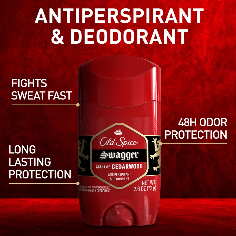Old Spice Antiperspirant Deodorant for Men, 24/7 Sweat & Odor