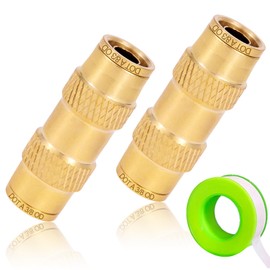 FullMayPro 3/8'' Dot Push-To-Connect Fittings,Air Brake Line Fittings，Dot Tube OD Pneumatic Fittings,Air Fittings Straight Union for Trucks Trailers,Air systems and More (2PCS)