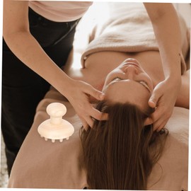 FOMIYES Wooden Handle Scalp Massager Brush Comb for Head Treatment Acupuncture Ergonomic Design Blood Circulation Tool