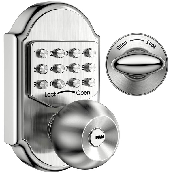 Keyless Entry Door Lock Deadbolt Keys Mechanical Stainless Steel Digital