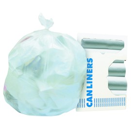 Heritage Z4824LNR01 High-Density Coreless Can Liners, 8-10 gal, 8 mic, 24 x 24, Natural (Case of 1000)