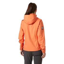 Helly-Hansen Women’s Crew Hooded Sailing Jacket 2.0, 304 Bonfire - X-Small
