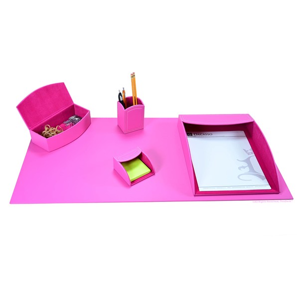 This Desk by Dacasso PU Leather Desk Set - Luxury