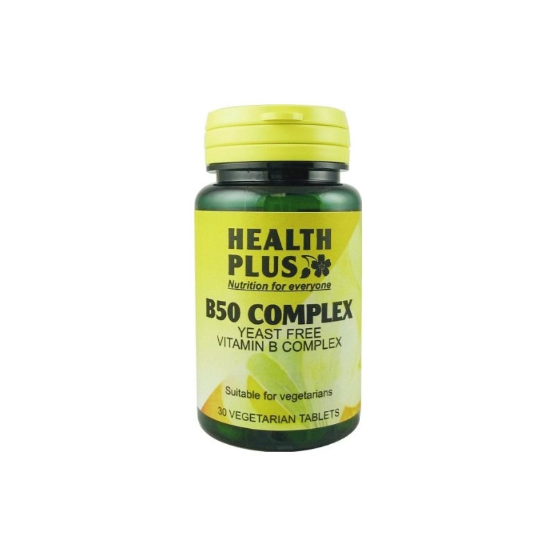Health Plus B50 Complex : Vitamin B supplement : 30