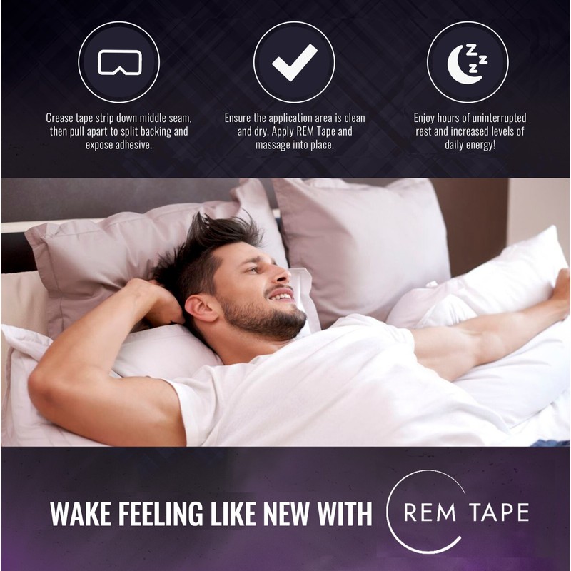 REM Tape™ (XL Size) Premium Therapeutic Tape (30 Pcs)