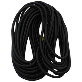 Savage Island Heavy Duty 4mm Bungee Cord Elastic Tie Down Straps Rope, 10 metres, Black