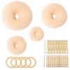 Hair Bun Shaper Set with Extra-large, Large, Medium, Small Doughnuts