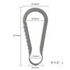 TIMULTI Carabiner Stylish Titanium Key Chain Quick Release Key Hook