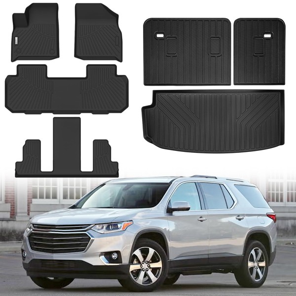 Floor Mats & Trunk Mat Fit for 2018-2023 Chevy Traverse