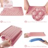 WIBIMEN Mini Ice Cube Trays, Upgraded Small Trays Easy Release,