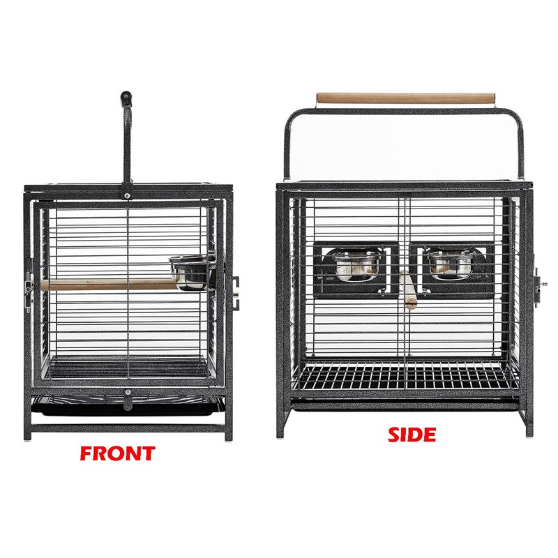 Portable Durable Heavy Duty Travel Veterinary Bird Parrot Carrier Cage