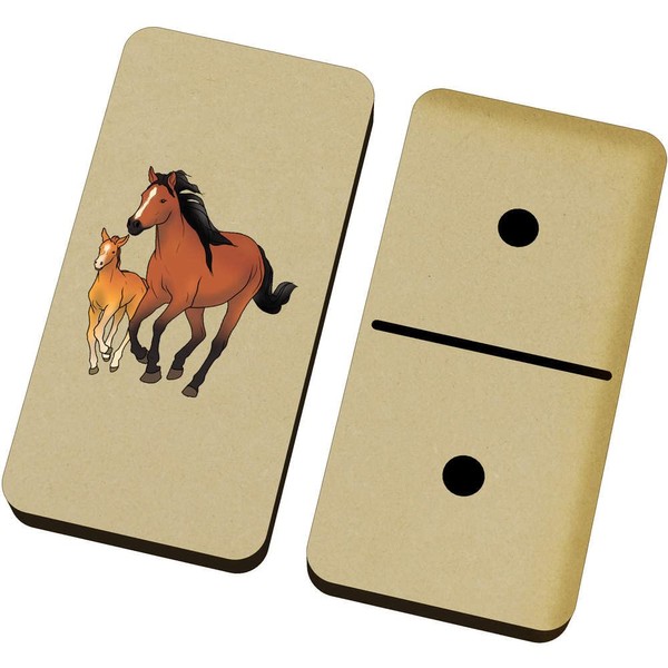 Azeeda 'Running Mare & Foal' Domino Set & Box (DM00036130)