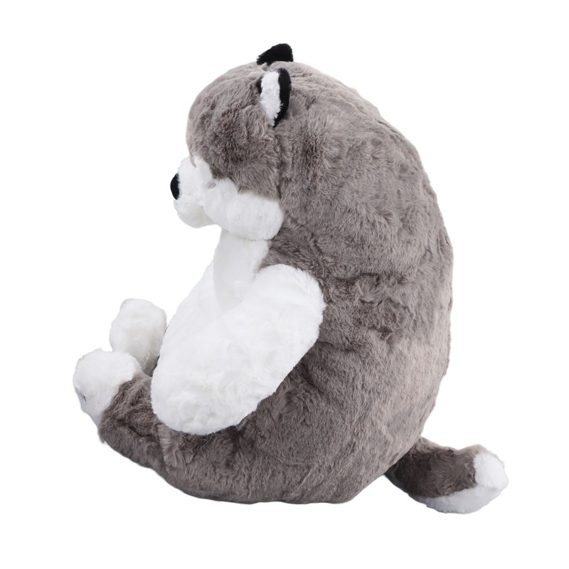 Lovely Stuffed Dog Doll Grey White Decompression Cute Dog Plush
